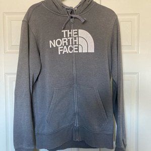 North face mens medium gray